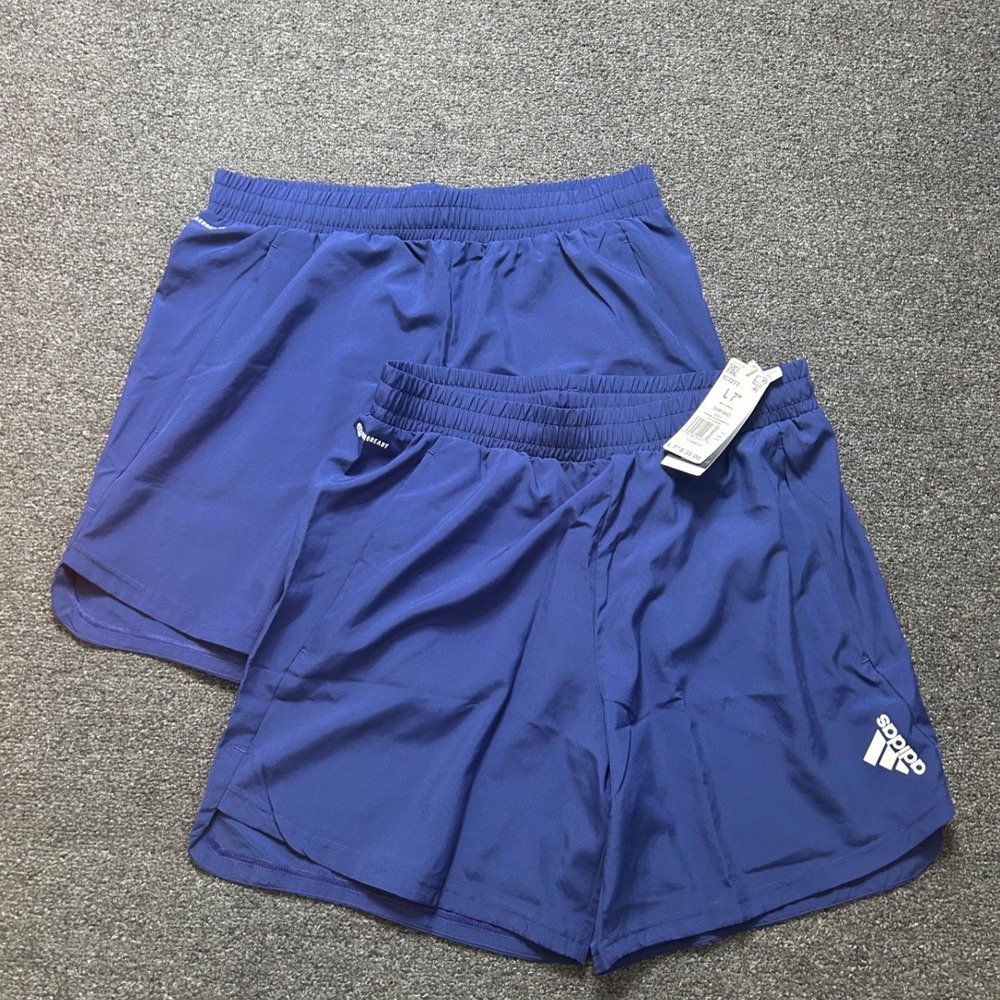 Adidas D4M Training Shorts Navy Blue Mens Large 7 Inch Inseam Running Gym NEW